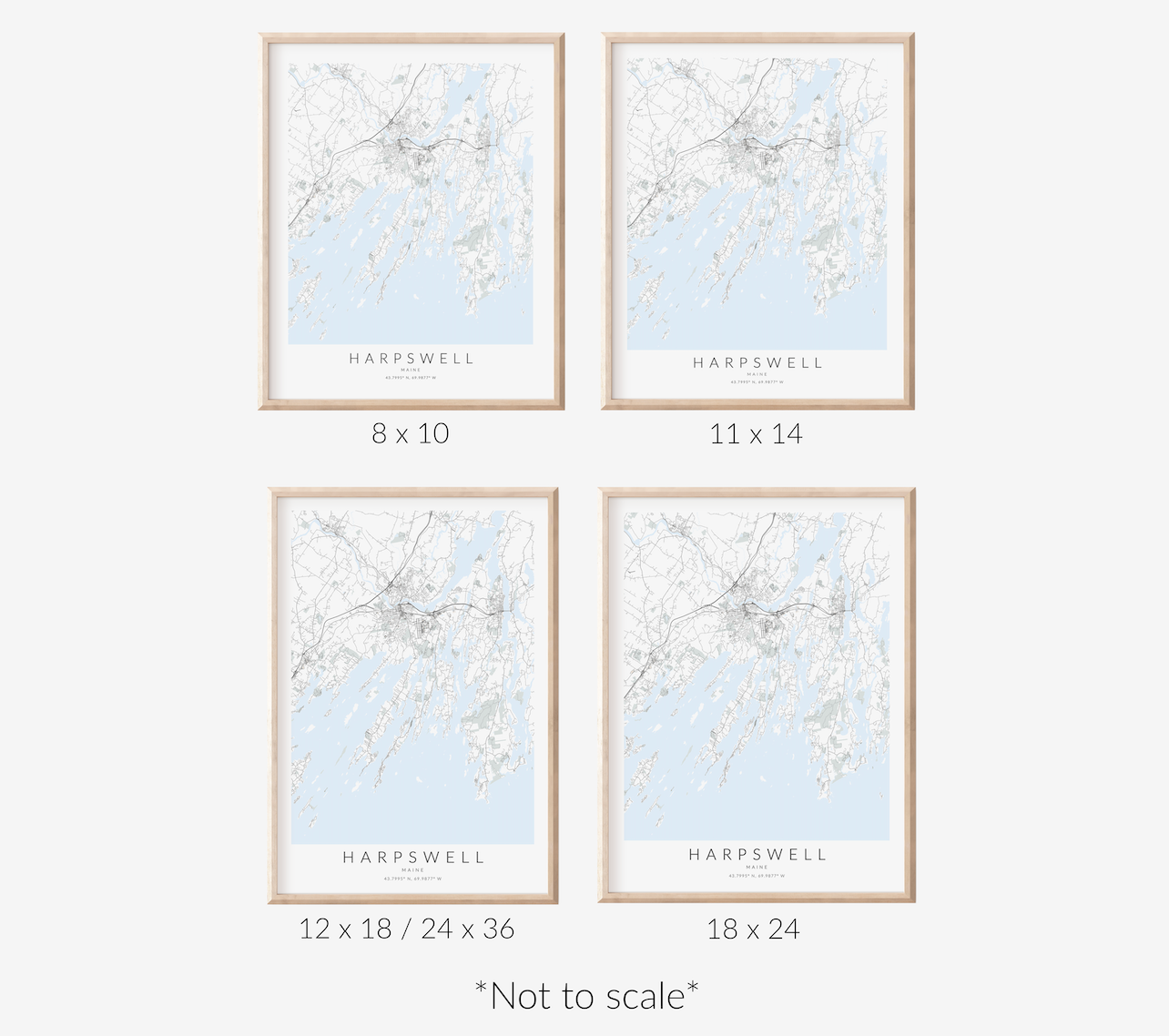 Harpswell Map Print