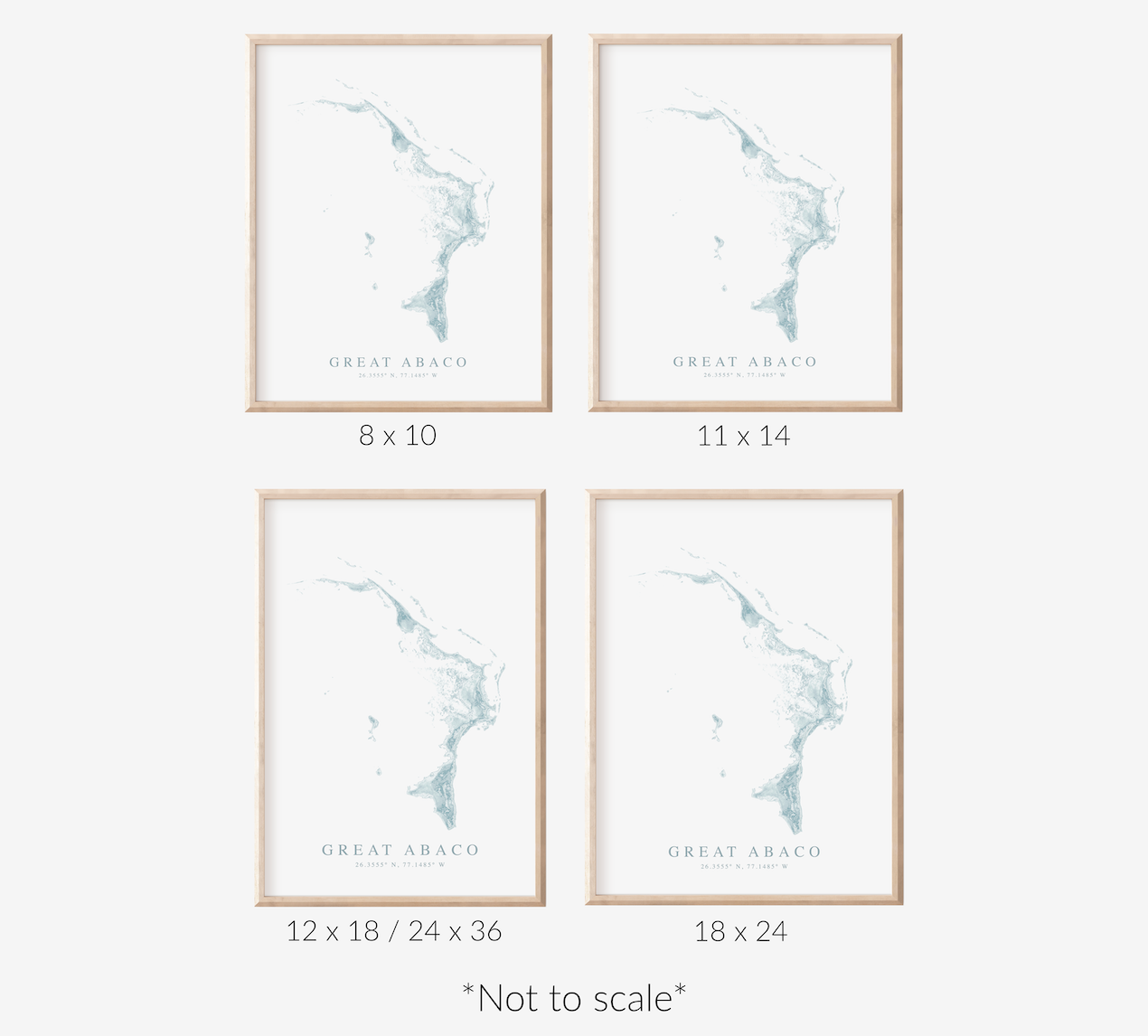Great Abaco Map Print