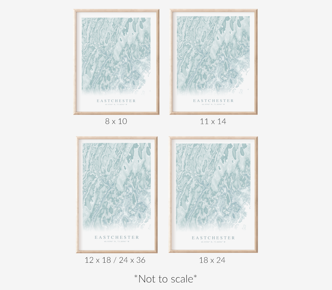 Eastchester Map Print