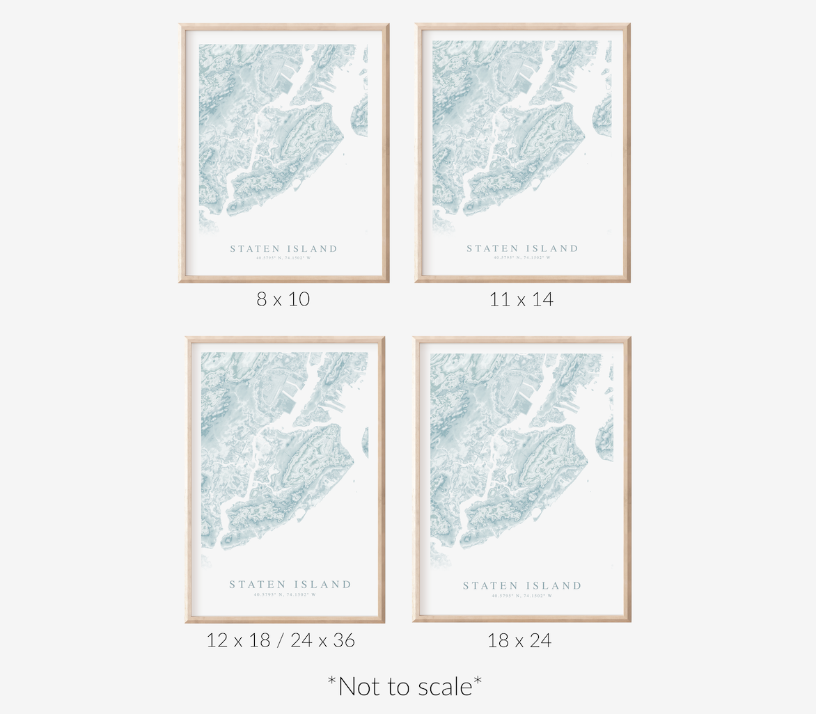 Staten Island Map Print