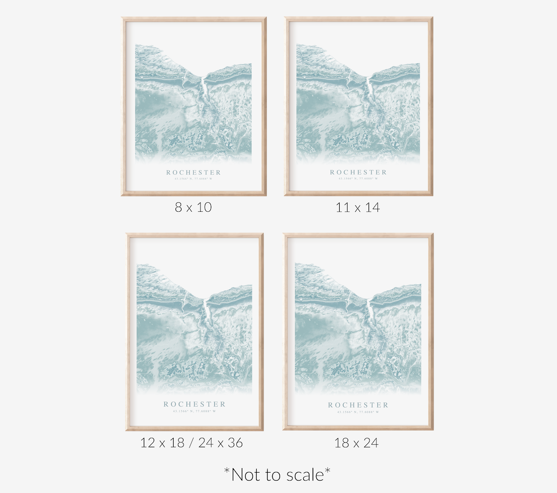 Rochester NY Map Print