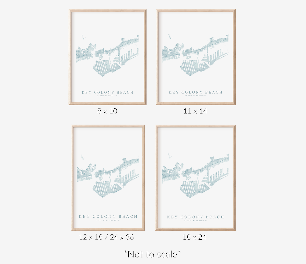Key Colony Beach Map Print