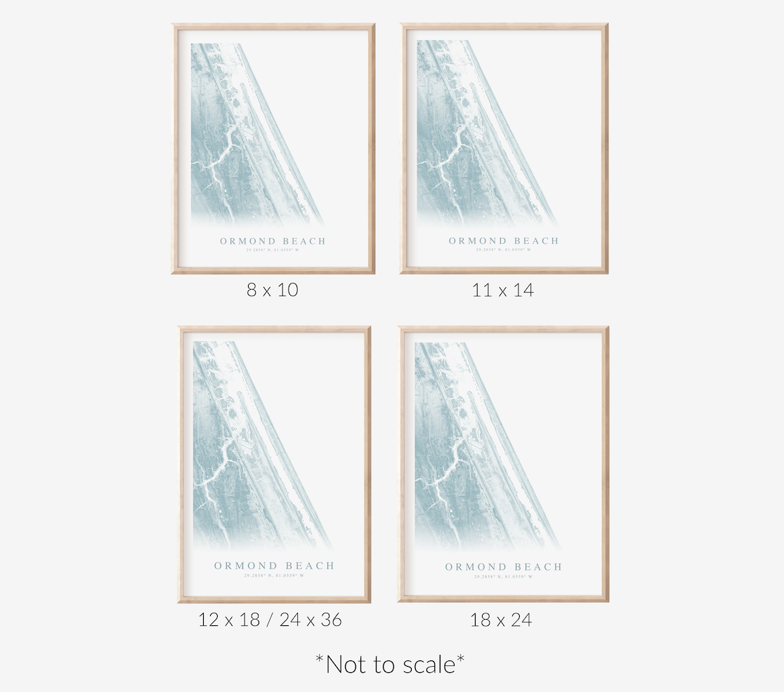 Ormond Beach Map Print