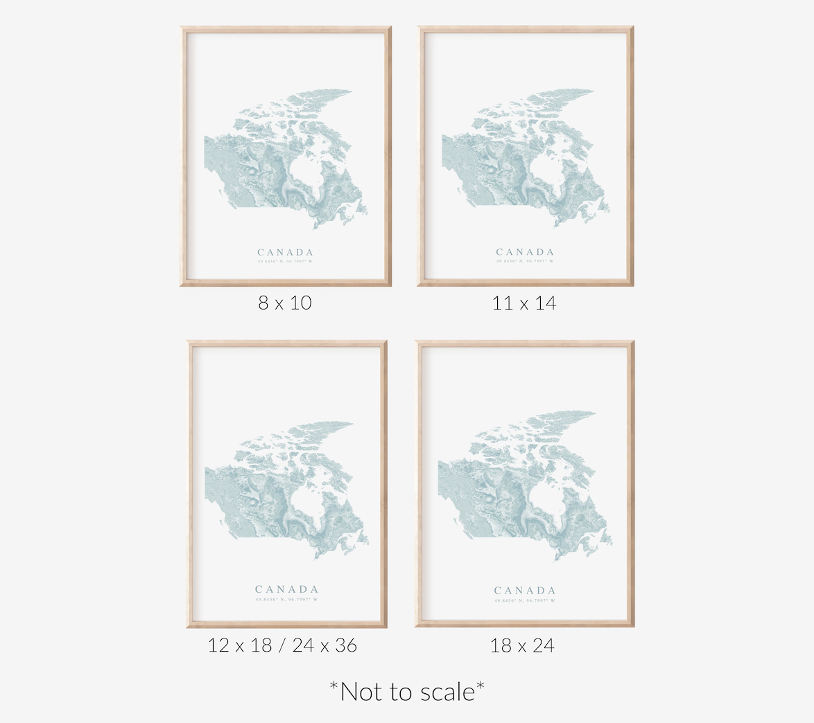 Canada Map Print