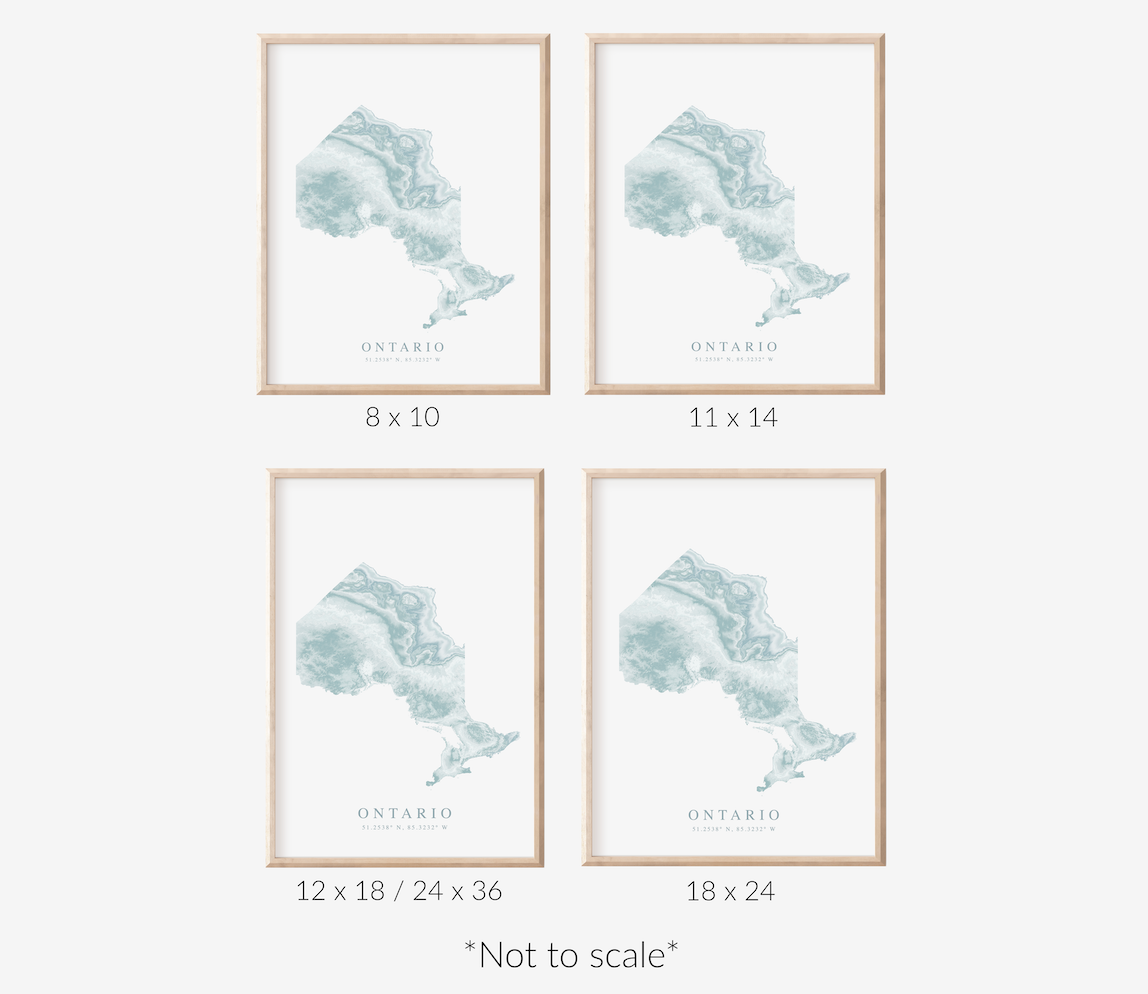 Ontario Map Print