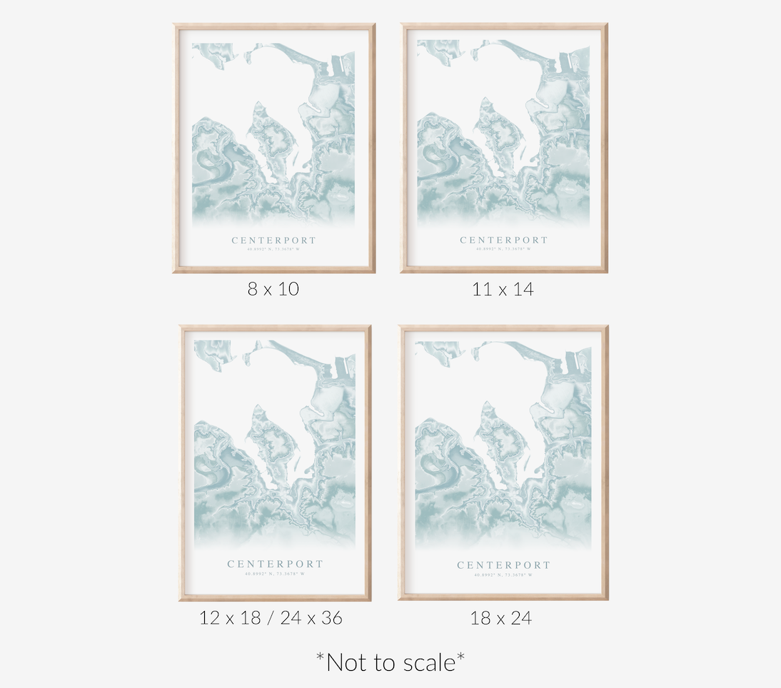 Centerport NY Map Print