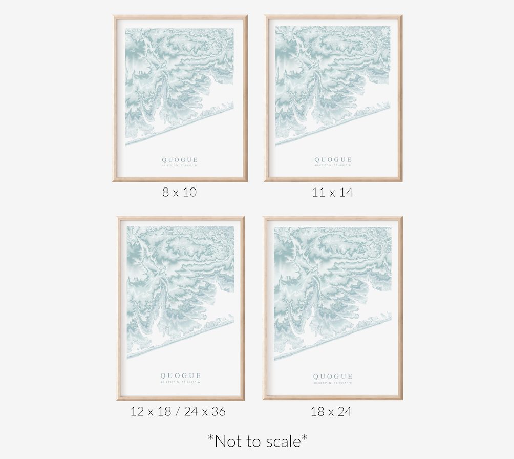 Quogue Map Print