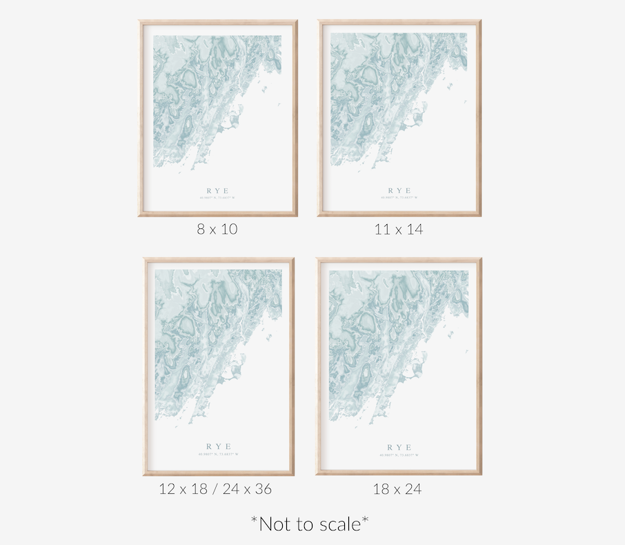 Rye NY Map Print