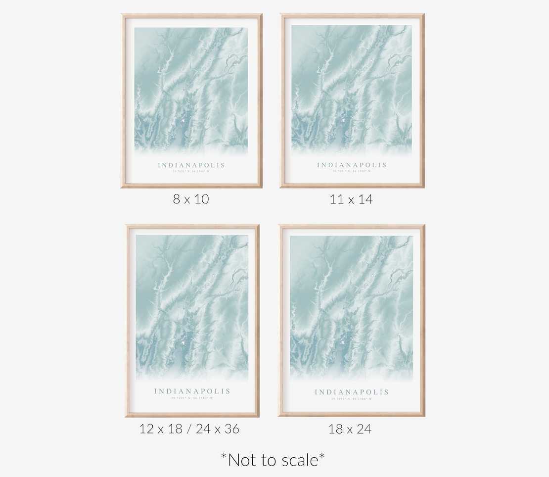 Indianapolis Map Print