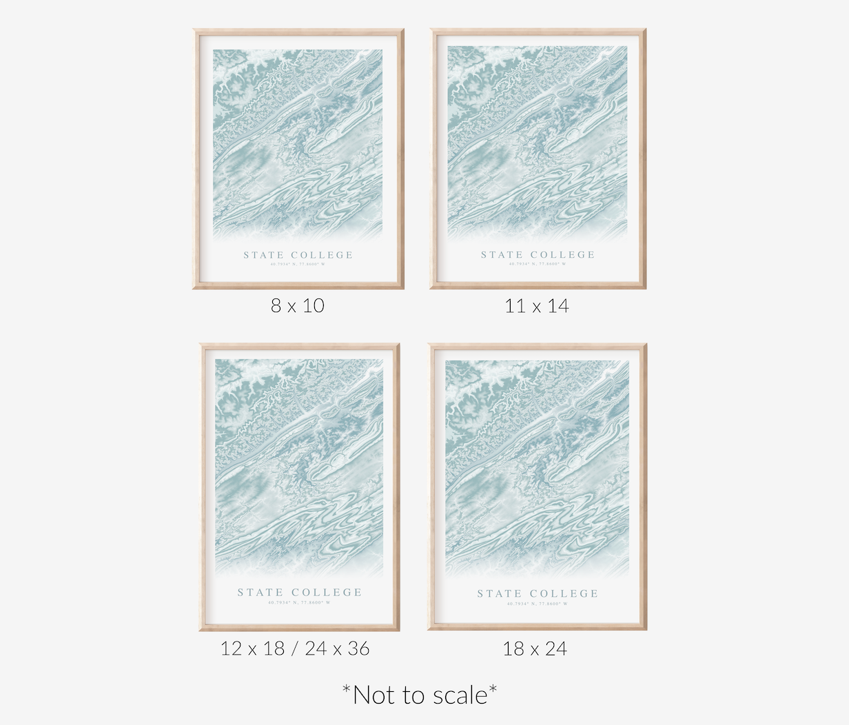 State College Map Print