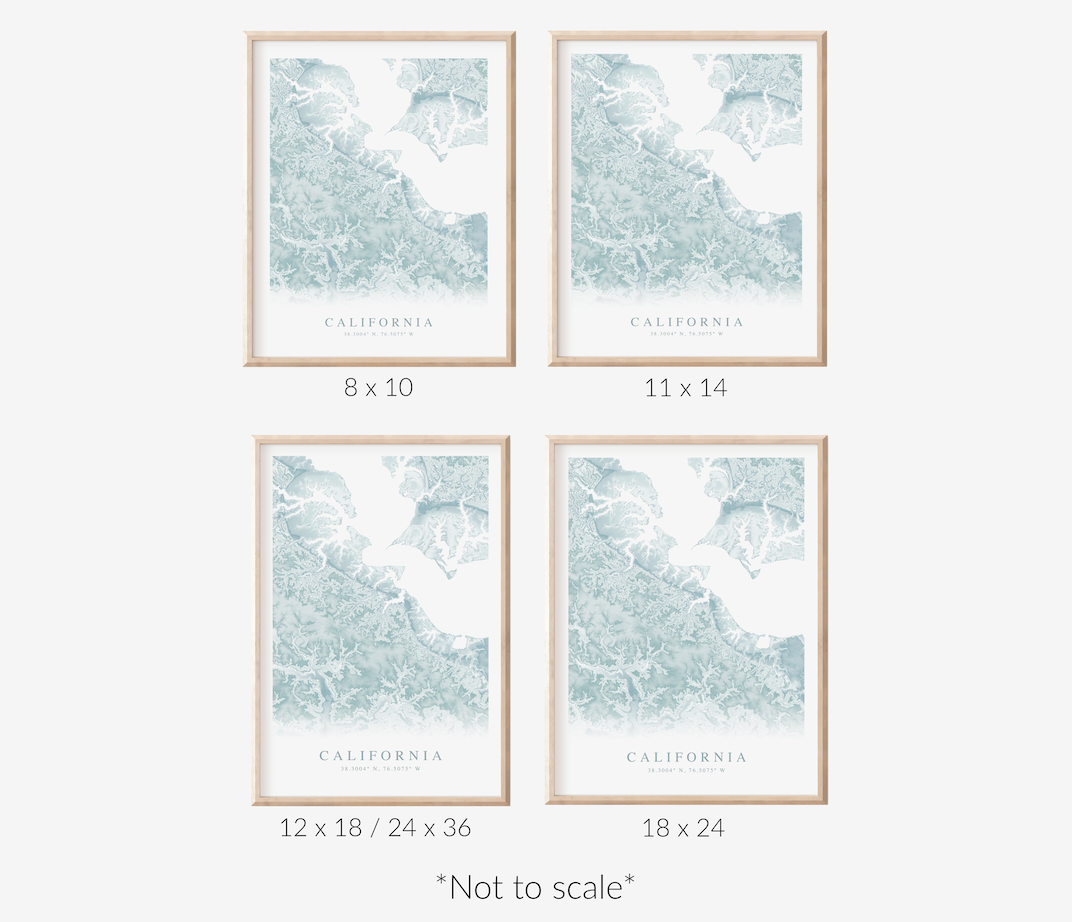 California MD Map Print