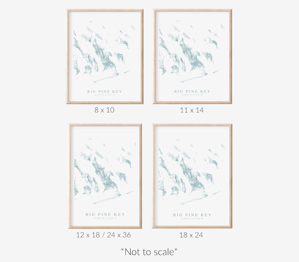 Big Pine Key Map Print