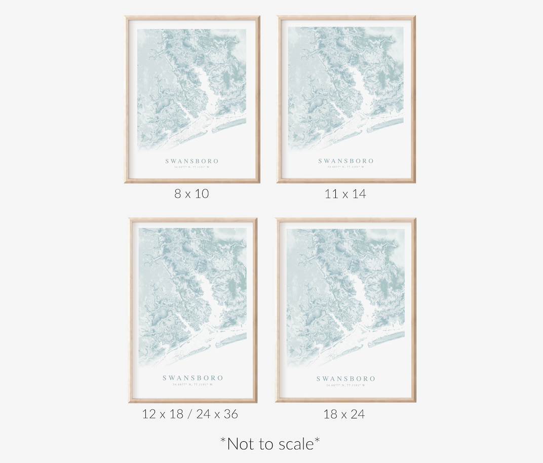 Swansboro Map Print