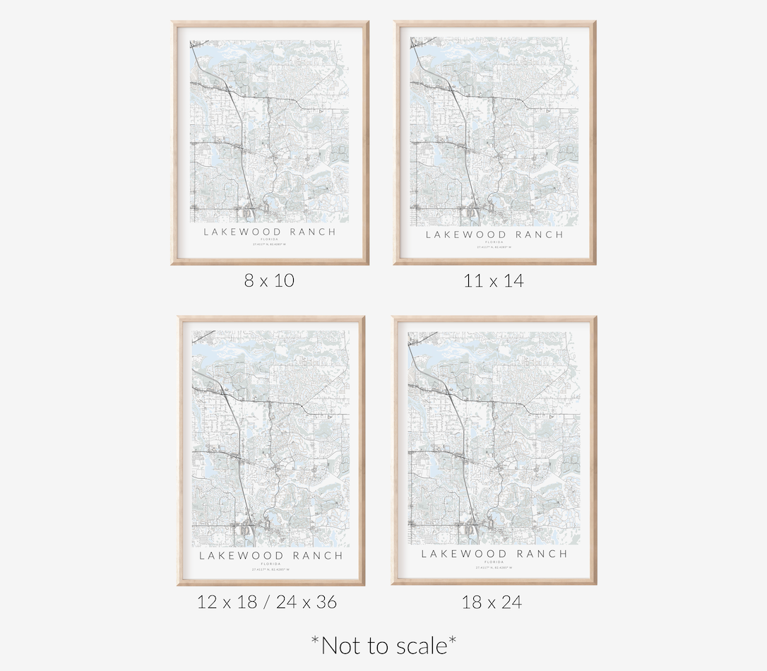 Lakewood Ranch Map Print