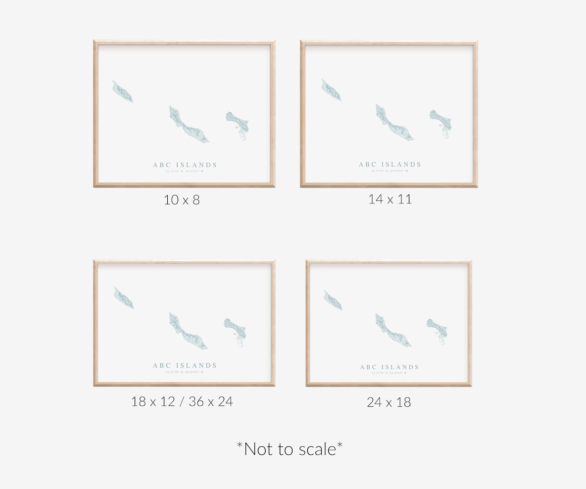 ABC Islands Map Print