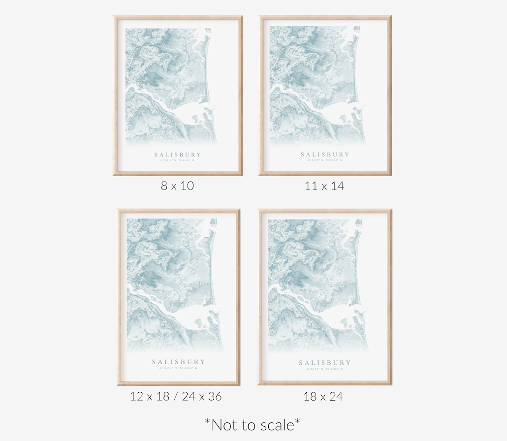 Salisbury Map Print