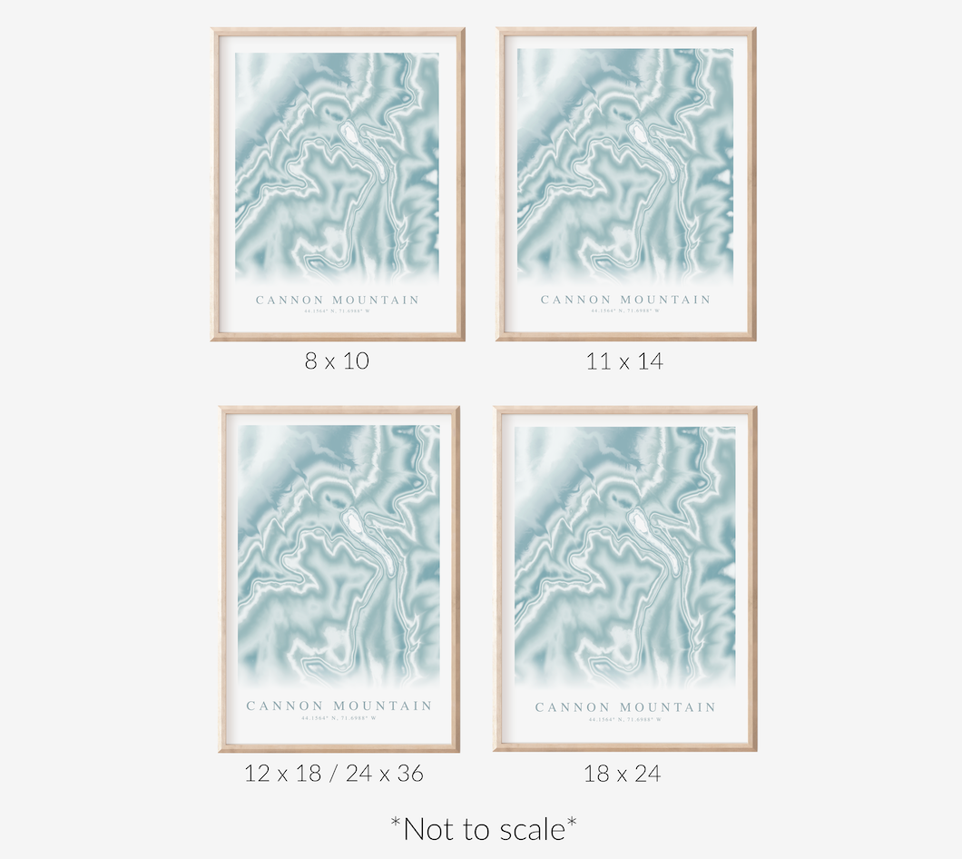 Cannon Mountain Map Print