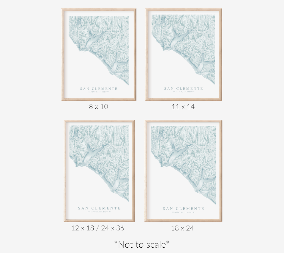 San Clemente Map Print