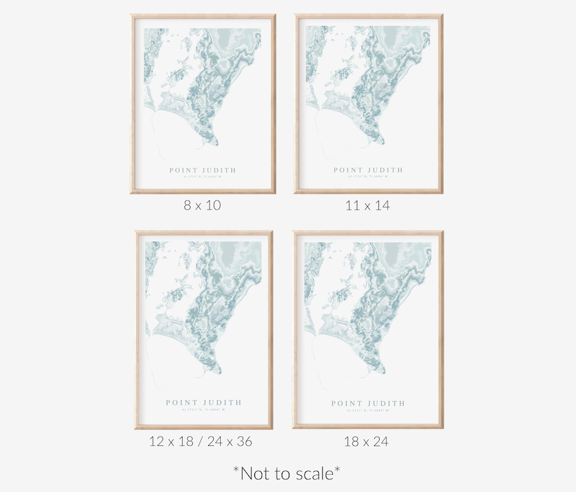 Point Judith Map Print