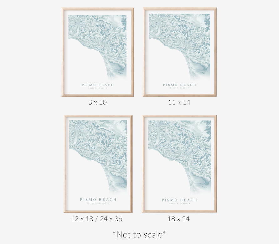 Pismo Beach Map Print