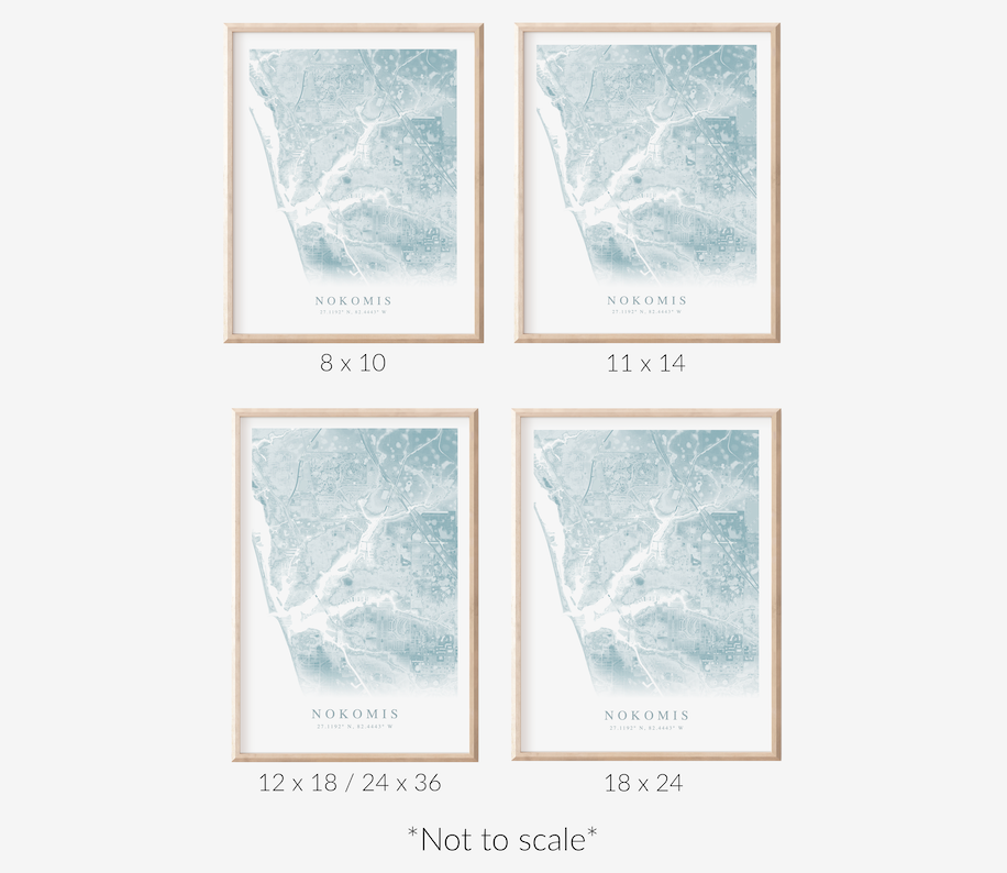 Nokomis Map Print