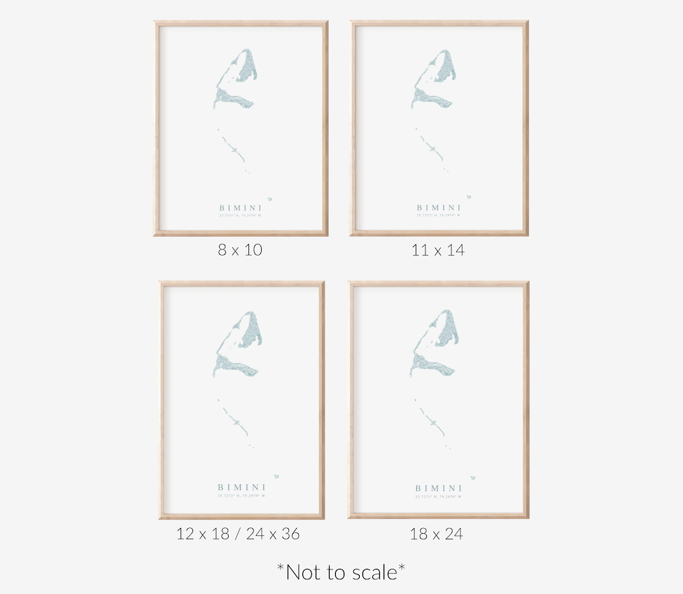 Bimini Map Print