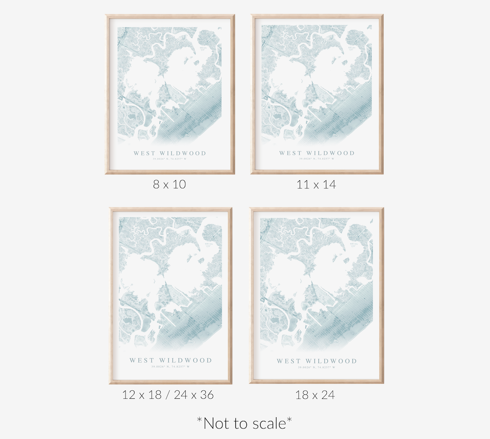 West Wildwood Map Print