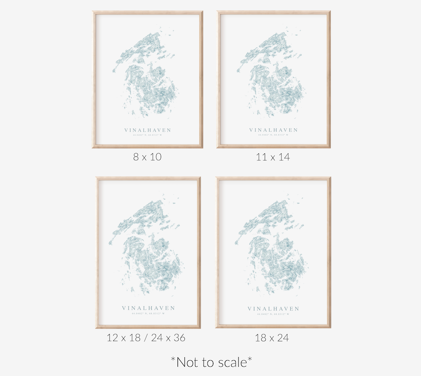 Vinalhaven Map Print