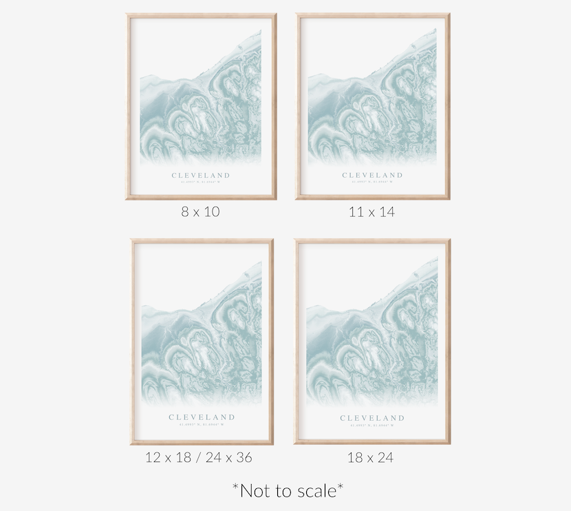 Cleveland Map Print