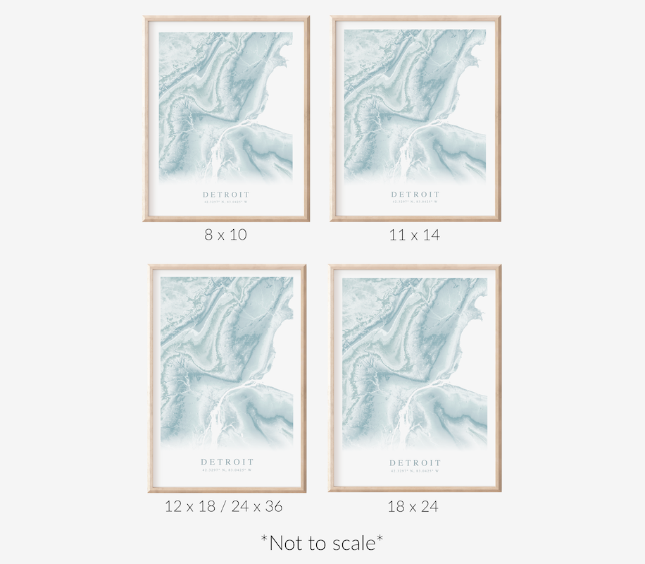 Detroit Map Print