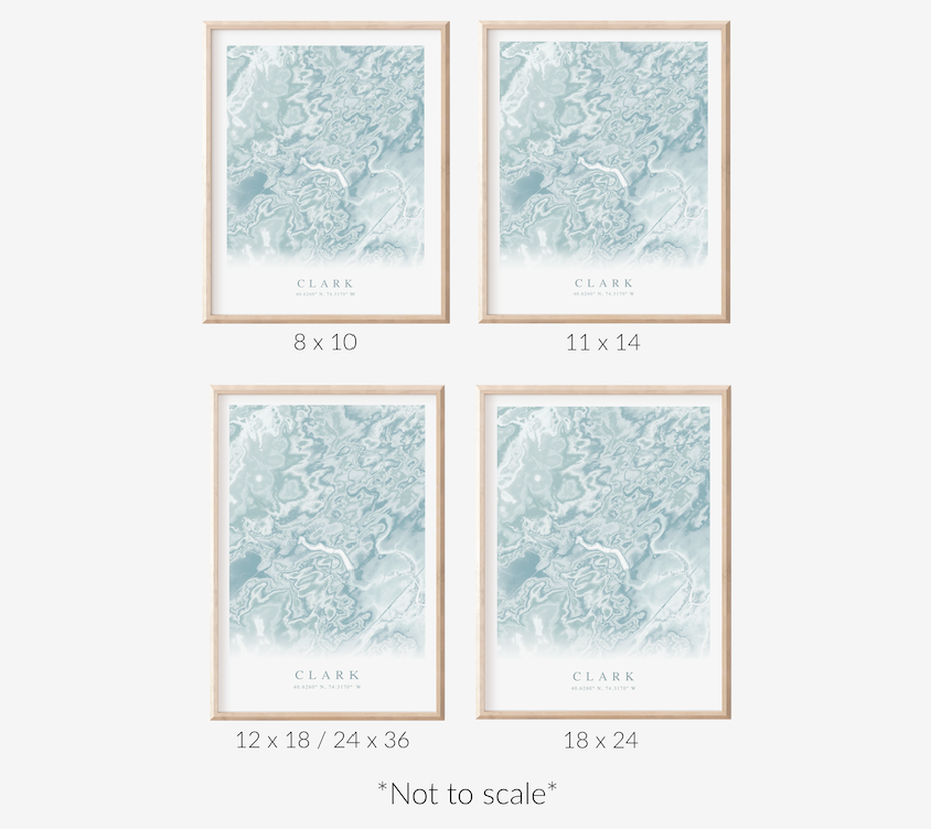 Clark NJ Map Print