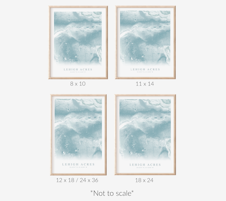 Lehigh Acres Map Print