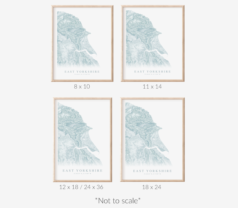 East Yorkshire Map Print