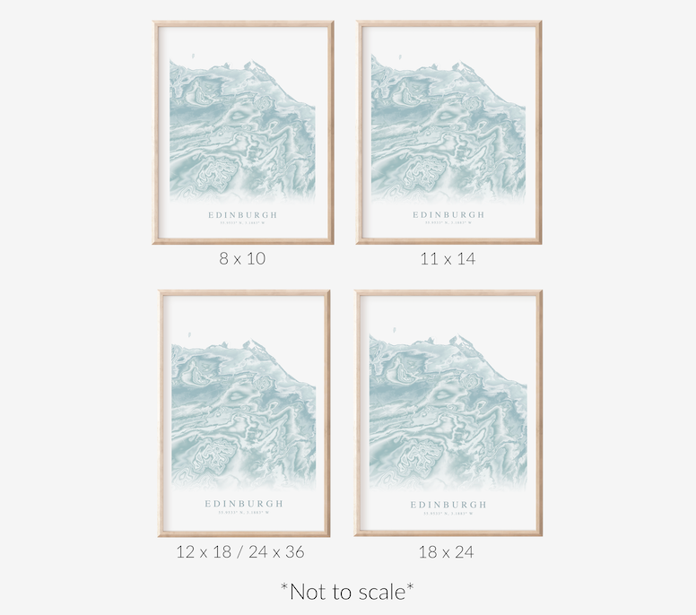 Edinburgh Map Print