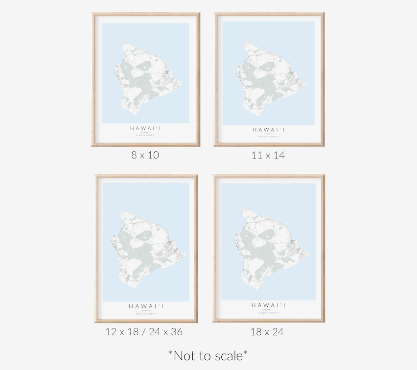 Hawaii (Big Island) Map Print