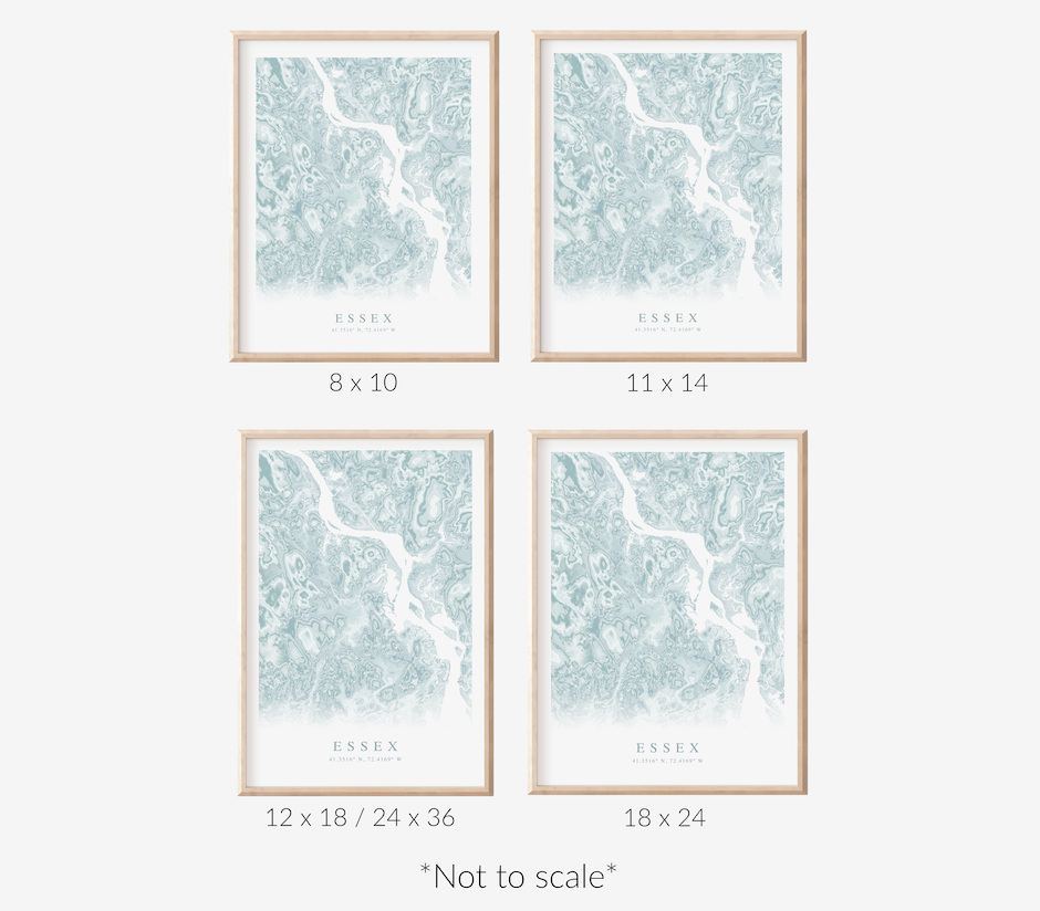 Essex CT Map Print