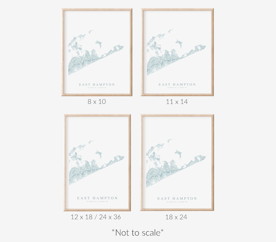 East Hampton Map Print