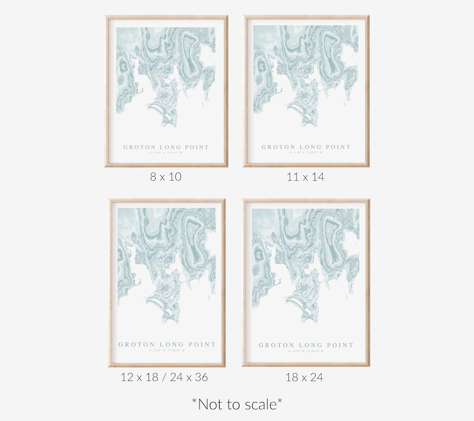 Groton Long Point Map Print