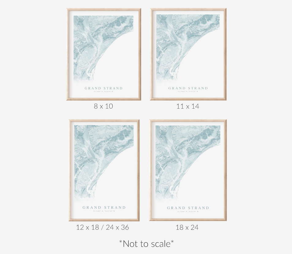Grand Strand Map Print