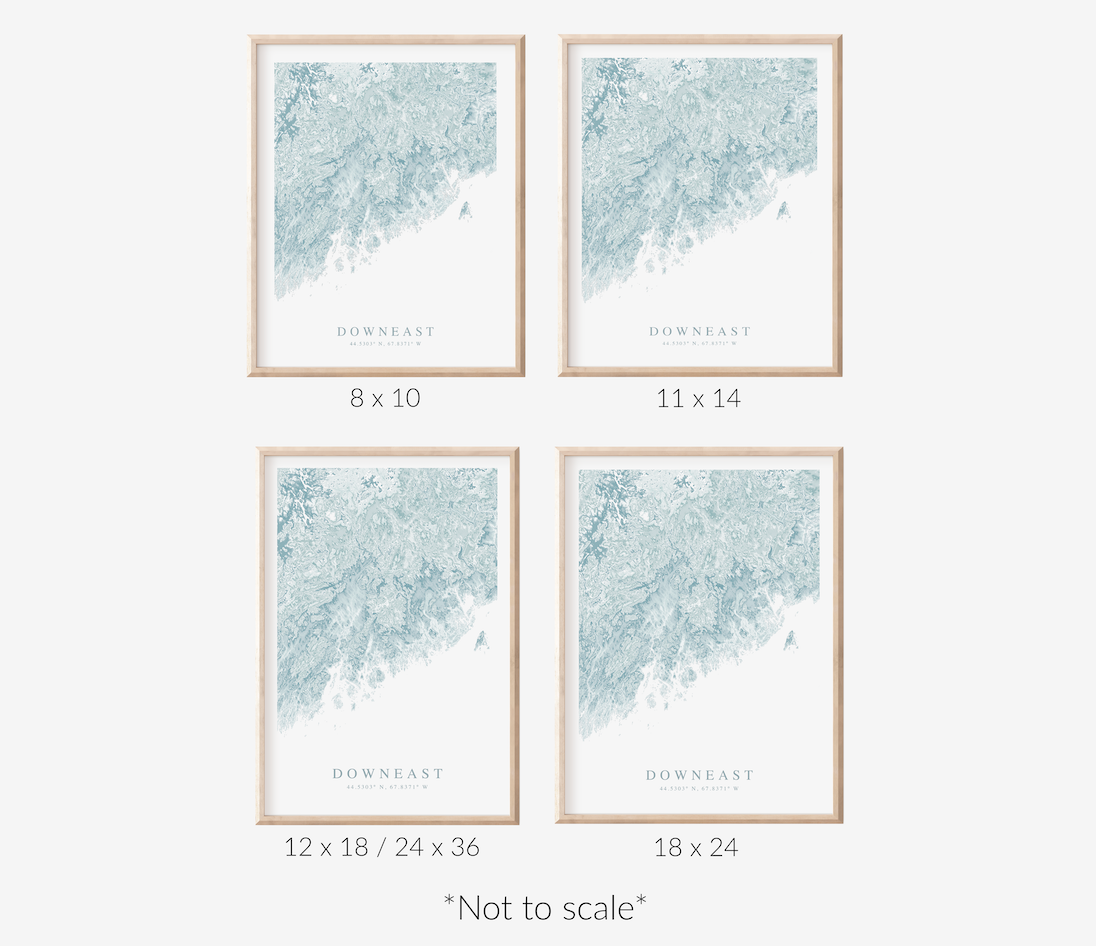 Downeast Map Print
