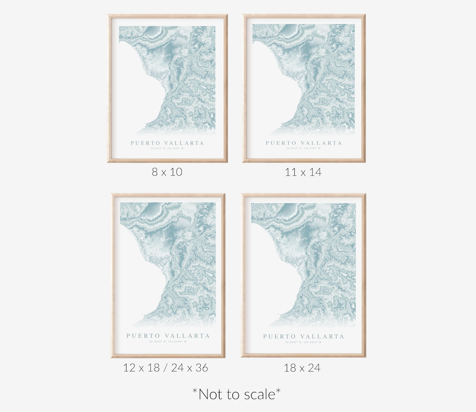 Puerto Vallarta Map Print