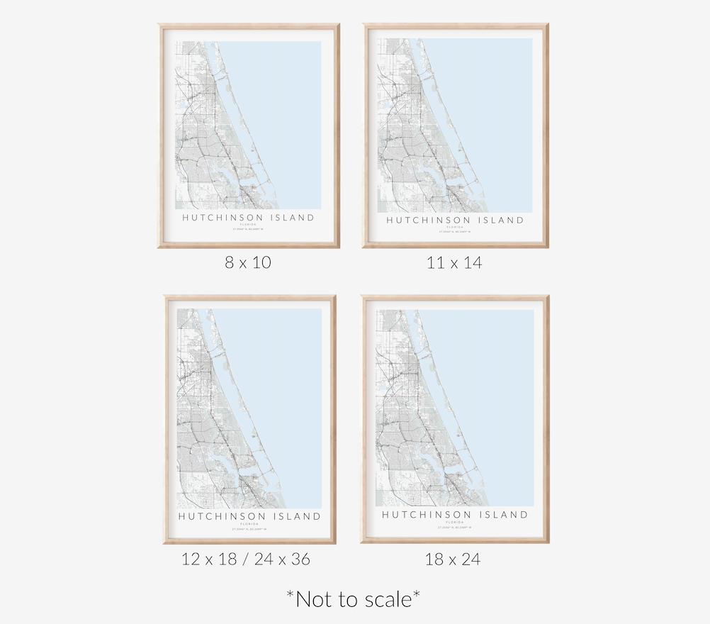 Hutchinson Island Map Print