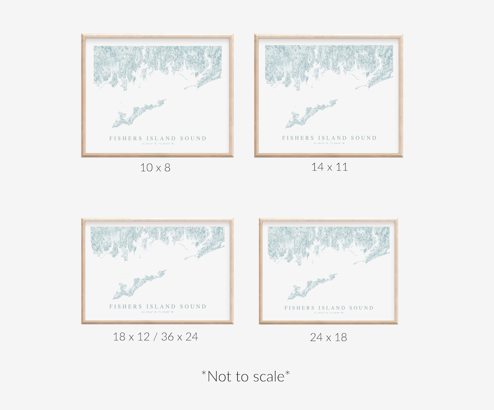 Fishers Island Sound Map Print