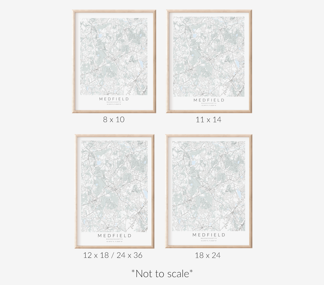 Medfield MA Map Print