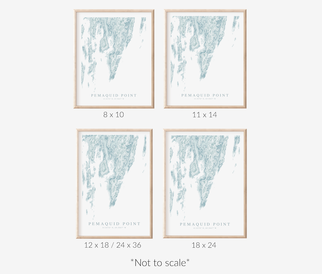 Pemaquid Point Map Print