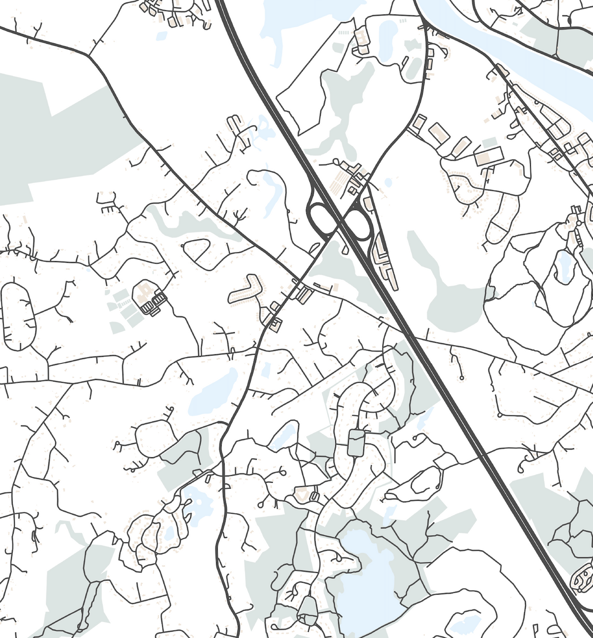 Tyngsborough Map Print