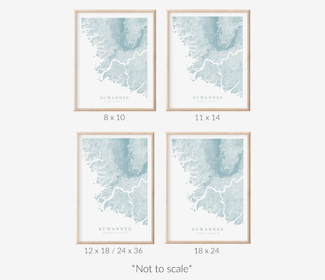 Suwannee Map Print