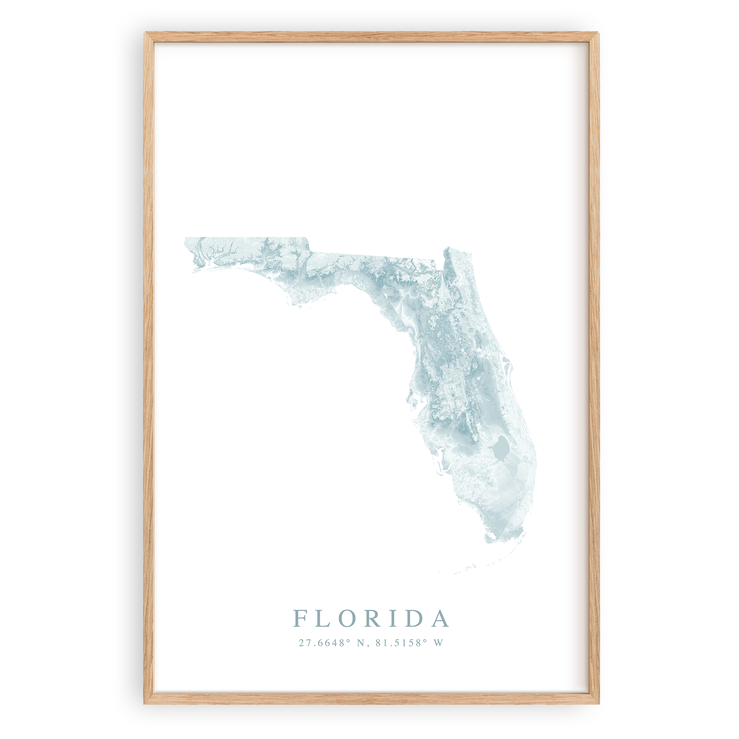 Florida Map Print VirtualMap