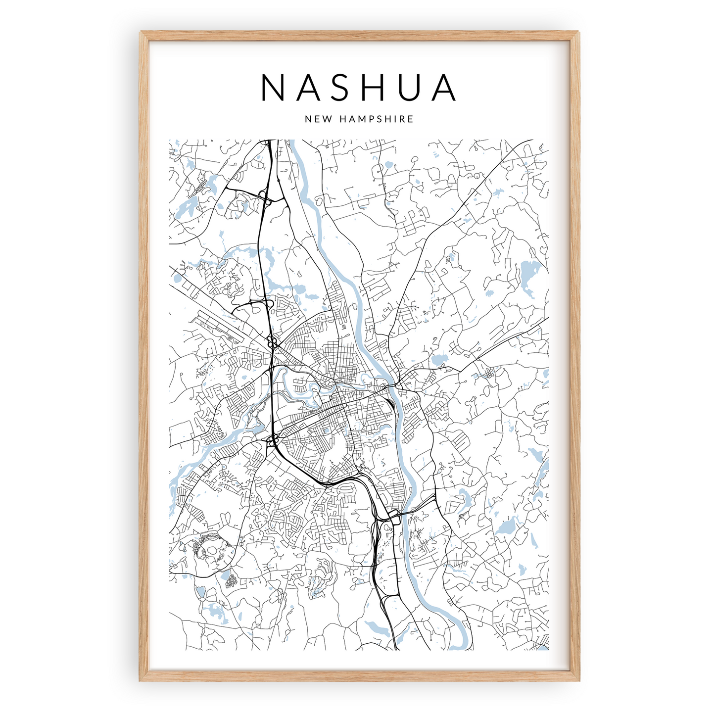 Nashua Map Print