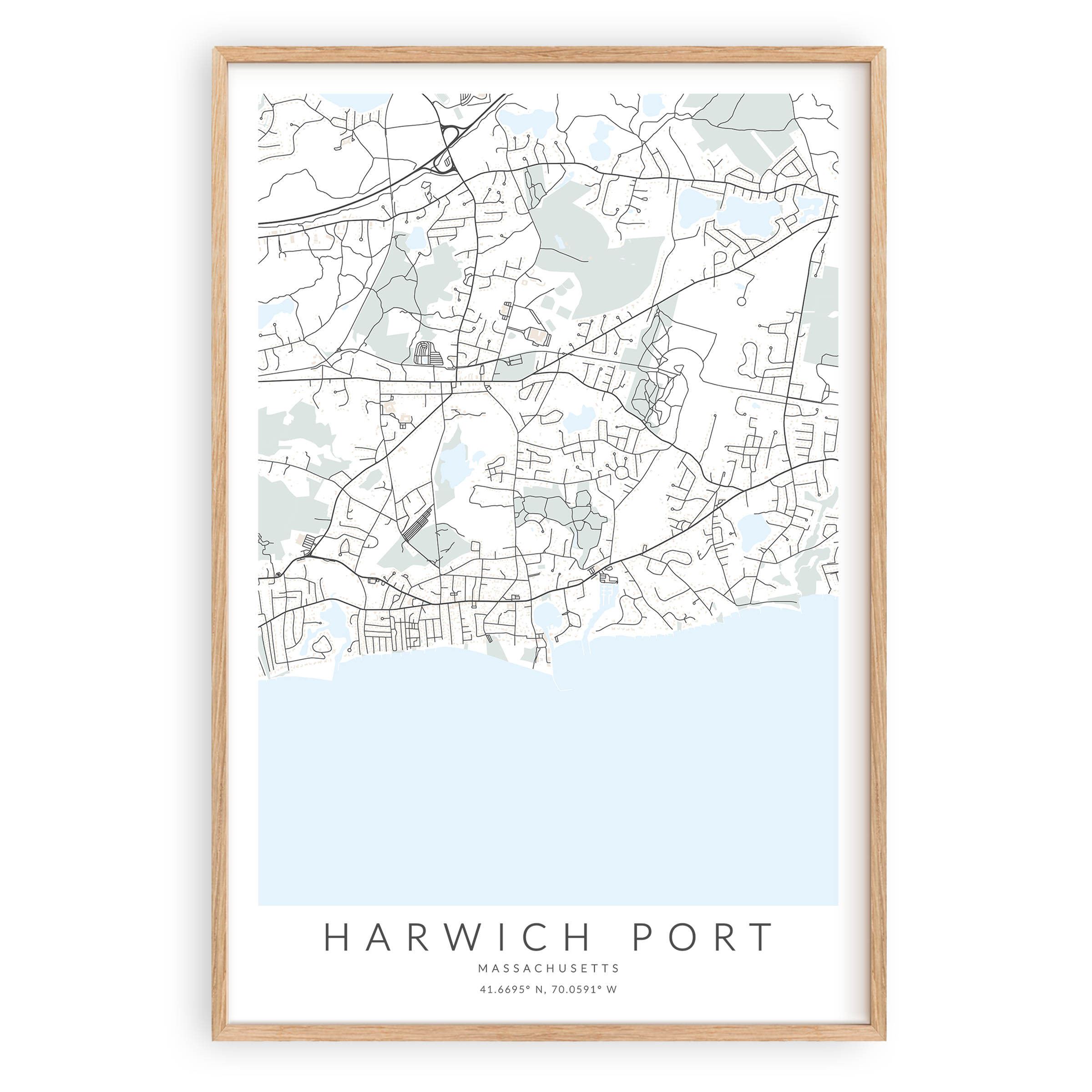 Harwich Port Map Print – Virtualmap